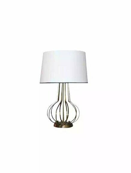 Tischlampe Tischleuchte Lampe Leuchten Luxus Lampen Tisch Metall Weiß