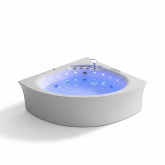 Badewanne Whirlpool Blubberbad Hydromassagewanne Spa-Bad Whirlwanne 155x155 cm