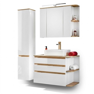 Badezimmer Design Badmöbel Sets Waschbecken Luxus Qualität Möbel Garnitur 3tlg.