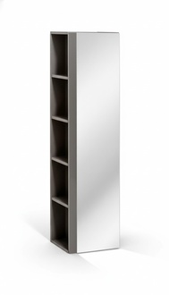 Badezimmer Hochschrank mit Spiegel Tür Regal Badschrank Badmöbel Möbel Regale