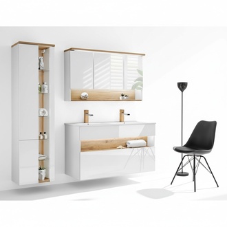 Badmöbel Set Badezimmer Waschbecken Badmöbelset 3tlg. Zimmer Design Badmöbelsets