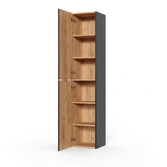 Badschrank Badezimmer Hochschrank Regal Badmöbel Regale Bad Schränke 35x33x185cm
