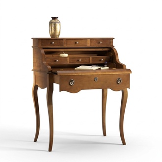 Barock Schreibtisch Büro Tisch Edle Holz Tische Rokoko Antik Stil Möbel Italien