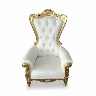 Barock Thron Sessel Königlicher Polster Chesterfield Samt Sitz Antik Stil Stühle