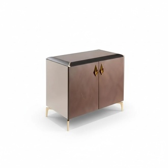 Beige Luxus Kommode Sideboard Büromöbel Schrank Designer Möbel Neu