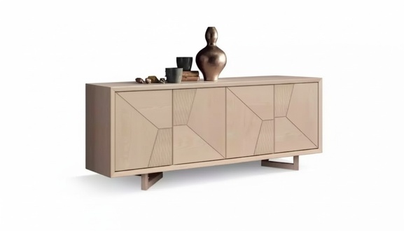 Beiges Sideboard Moderne Kommode Designer Anrichte Holy Möbel Wohnzimmer