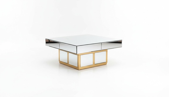 Beistelltisch Luxus Möbel Edelstahl Couchtisch Tische Konsolen Design Marmor Neu