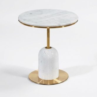 Weißer Designer Beistelltisch – Moderner Wohnzimmer Couchtisch Sofort