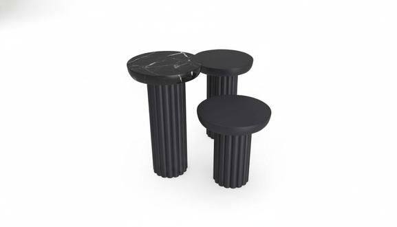 Beisteltisch wohnzimmer luxus tisch design beistelltische schwarz neuheit