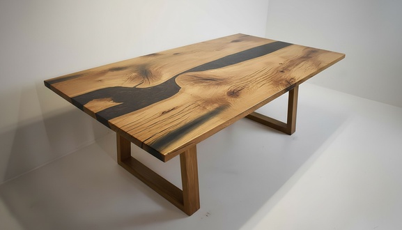 Besprechungstisch Esstisch Handgefertigter Designer-Tisch Zeitgenössischer Tisch