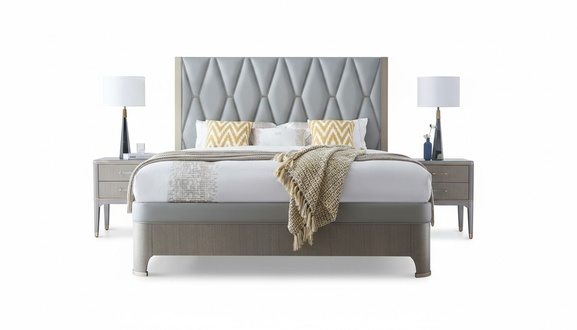 Bett 2x Nachttisch 3 tlg. Schlafzimmer Set Design Modern Luxus Gruppe Sets Holz