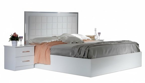 Bett 2x Nachttisch 3 tlg. Schlafzimmer Set Design Modern Luxus Betten Gruppe Neu