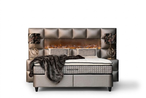 Bett 2x Nachttisch 3 tlg. Schlafzimmer Set Design Modern Luxus Bettgestellt sets