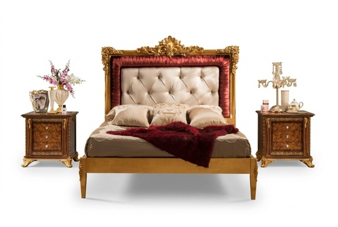 Bett 2x Nachttisch Schlafzimmer Set Designer Luxus Betten Hotel Komplett 3 tlg.