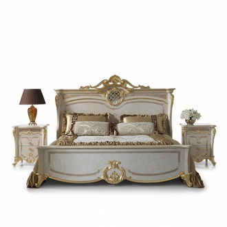 Bett 2x Nachttisch Schlafzimmer Set Design Möbel Modern Luxus Betten Neu 3 tlg.