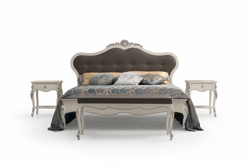 Bett 2x Nachttische Luxus Betten Möbel 4tlg Holz Klassisch Schlafzimmer