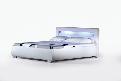 Bett Betten Polster Doppel Ehe Hotel Luxus Leder Moderne Designer Schlafzimmer