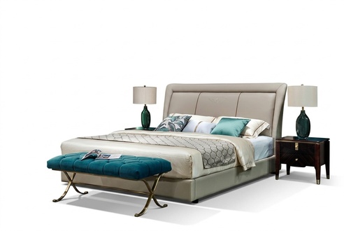 Bett Betten Polster Doppel Ehe Luxus Leder Moderne Designer Schlafzimmer Möbel