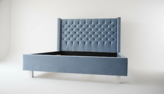 Bett Chesterfield Design Luxus Hotel 180x200cm Schlaf Zimmer Leder Samt