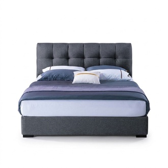 Bett Design Luxus Doppel Hotel Betten Ehe Schlaf Zimmer Blau Stil Weiß Möbel Neu