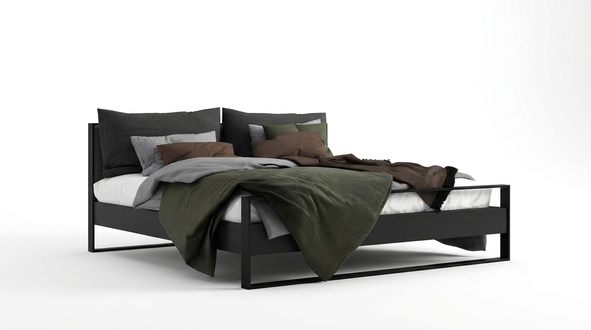 Bett Doppel Modernes Hotel Textil Luxus Schlafzimmer Betten Bettrahmen Design