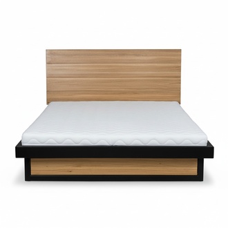 Bett Doppelbett Eiche Ehebett Holzbett 120x200 Bettgestell Massive Möbel Betten