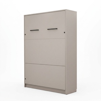 Bett mit Schreibtisch Grau Schlafzimmer Elegantes Design Modern Möbel Luxus Neu