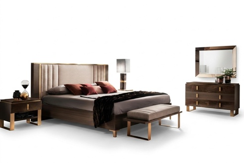 Bett Polster Design Doppel Hotel Betten Schlaf Zimmer 180x200cm arredoclassic