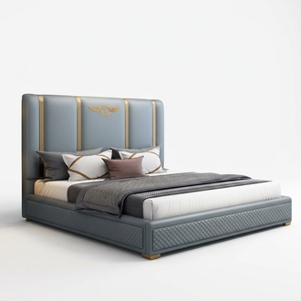 Bett Polster Design Luxus Metall Doppel Hotel Betten Ehe Schlaf Zimmer