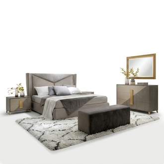 Bett Polster Design Luxus Doppel Hotel Betten Schlaf Zimmer Luxus 180x200cm Neu