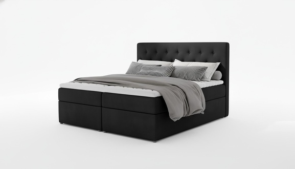 Bett Polster Design Luxus Hotel Betten Ehe 180x200cm Schlaf Zimmer Stoff Doppel