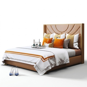 Bett Polster Design Luxus 180x200cm Doppel Hotel Betten Ehe Schlaf Zimmer Leder