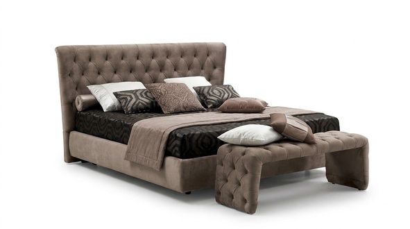 Bett Polster Design Luxus Doppel Hotel Betten Schlaf Zimmer Chesterfield Italy