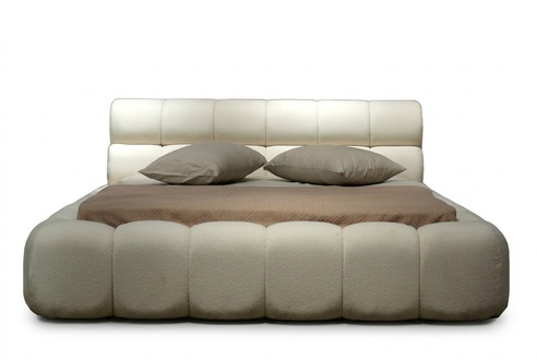 Bett Stylisch Doppelbett Weiß Bettgestell Polsterbett Schlafzimmer 200x200