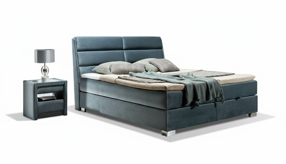 Bett Textil 2x Nachttisch 3 tlg. Schlafzimmer Set Möbel Modern Luxus Betten Neu