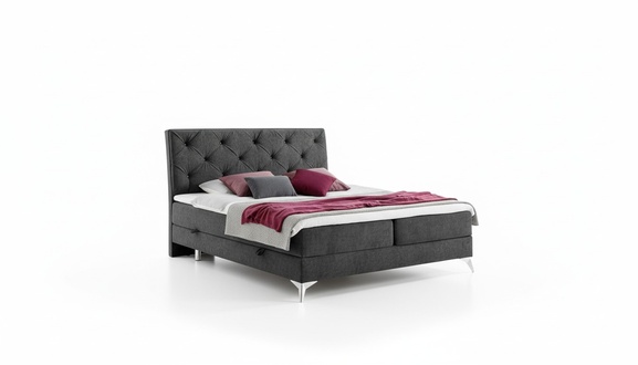 Bett Textil Polster Doppel Design Barock Modern Stil Chesterfield Betten Hotel