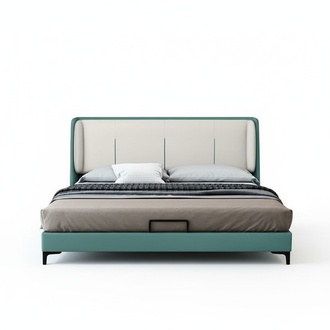 Betten Textil Hotel Luxus Polster Sitz Stoff Italien Designer Bett Schlafzimmer