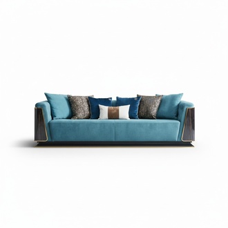 big xxl luxus sofa couch polster sitz garnitur 4 Sitzer Couchen Sofas Stoff Neu