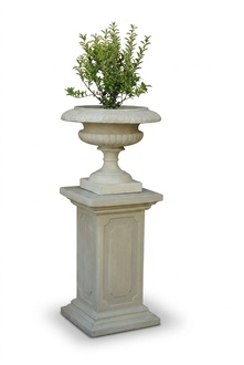Blumenkorb Blumen Vase Gefäss Garten Kasten Terrasse Dekoration Statue