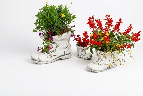 Blumenkübel Pflanz Kübel Dekoration Figur Blumentöpfe Garten Vasen