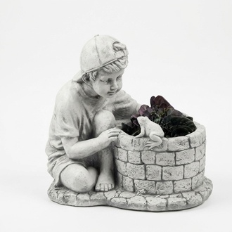 Blumenkübel Pflanz Kübel Dekoration Figur Blumentöpfe Garten Vasen