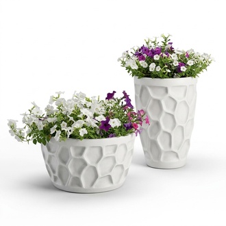 Blumenkübel Pflanz Kübel Dekoration Figur Blumentöpfe Garten Vasen