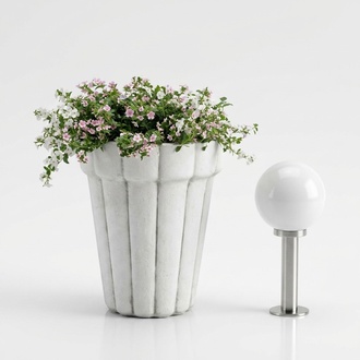 Blumenkübel Pflanz Kübel Dekoration Figur Blumentöpfe Garten Vasen