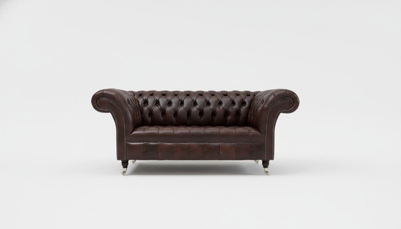 Braun Designer Sofa Couch Polster XXL 2 Sitzer Big Sofas Couchen Textil