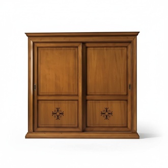 Brauner Kleiderschrank Holz Schrank Klassischer Designer Möbel Neu