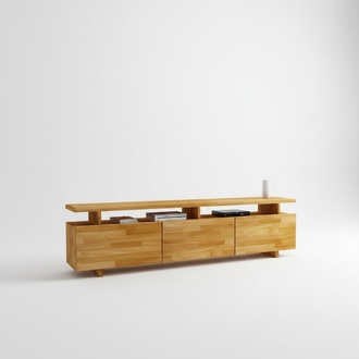 Brauner TV-Ständer Stilvolle Wohnzimmer Holz Möbel Luxuriöses Sideboard