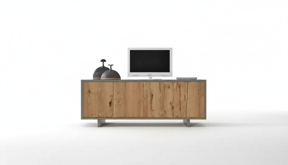 Braunes Luxus Sideboard Holz Designer Möbel Kommode Wohnzimmer Stilvoll
