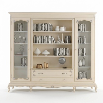 Bücher Schrank Italienische Möbel Regal Holz Schränke Regale Vitrine Anrichte; Neu