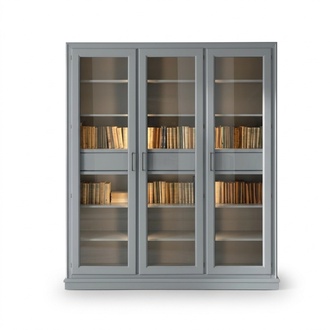 Bücherregal Bücherschrank Regal Büro Bücherregal Wohnwand Design Grau