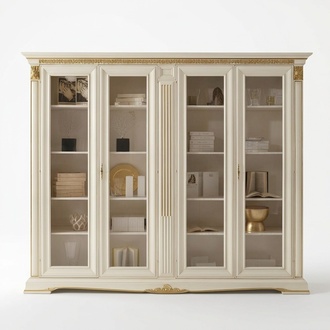 Büro Bücherschrank Aktenschrank Luxus Italienische Möbel Antik Schrank Massivholz